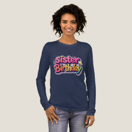 Syskon Födelsedag Regnbåge Bubbla Present till sys T Shirt