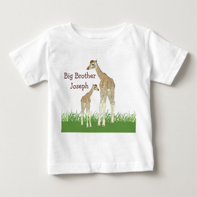 Syskon Giraffes Barn T-Shirt (Framsida)