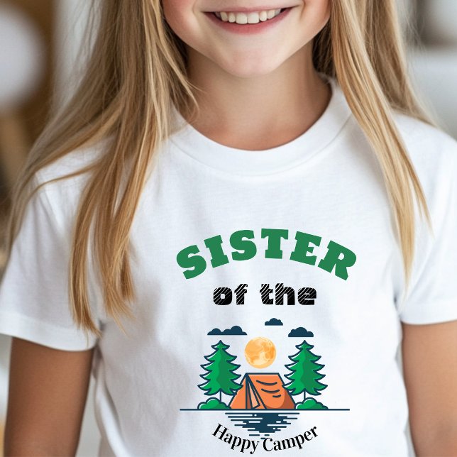 Syskon Glad Camper T-Shirt Barnkalas (Happy Camper Collection)