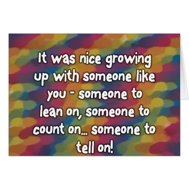 Syskon Hälsningskort (Framsidan Horizontal)