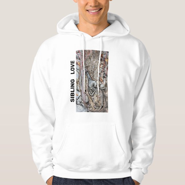 Syskon Kärlek Hoodie (Framsida)