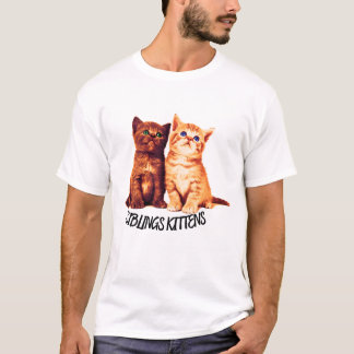 Syskon kattungar, två söta katter t shirt