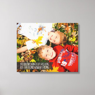 Syskon-obligationsofferten Wrapped Canvas med foto