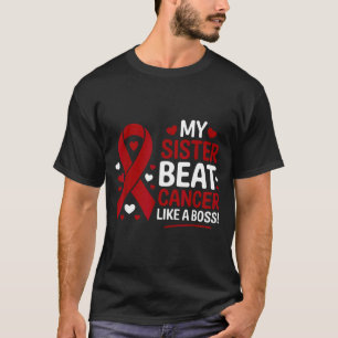 Syskon slog cancer som en boss multipelt myelom t shirt
