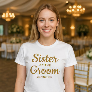 Syskon till Brudgummen Skräddarsydd T-Shirt