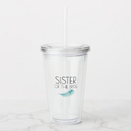 Syskon Tropiska Palmblad Bachlorette-fest Take Away Mugg