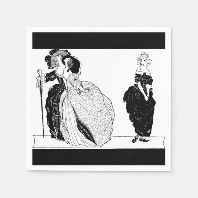 Syskon & Vintage Cinderella Pappersservetter (Framsidan)