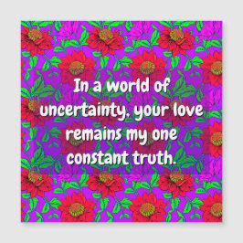 Syskoncitat (Du är älskad) Blommor, Vänkort