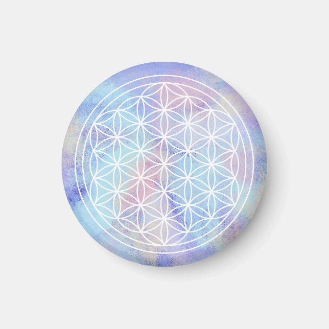 Syskonkärlek – Sacred Geometry Blomman av Livet Magnet (Framsidan)