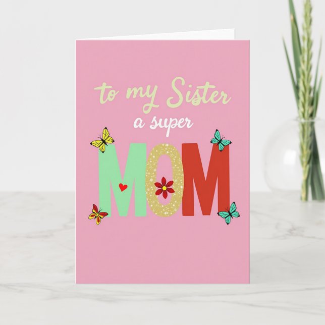 Syskonkort för Super Mamma Kort (Framsida)