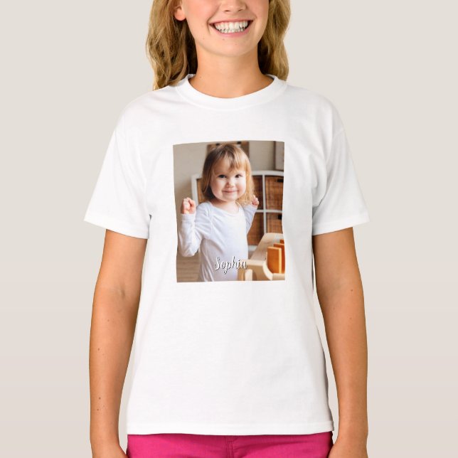 Syskons foto & skriptnamn t shirt (Framsida)