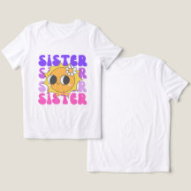 Syskontröja, Retro Groovy Syster Tröja, Storasyste