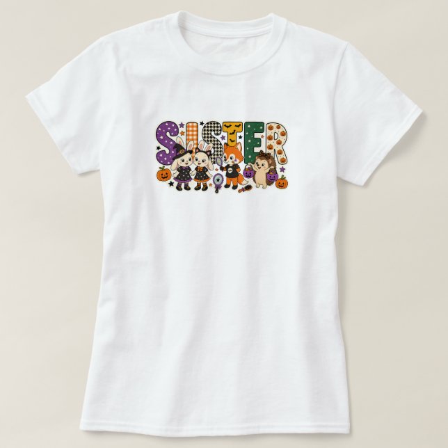 Syskontrupp Bokstavsblock T Shirt (Design framsida)