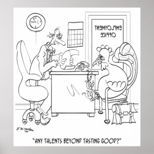 Sysselsättning Tecknad 9469 Poster