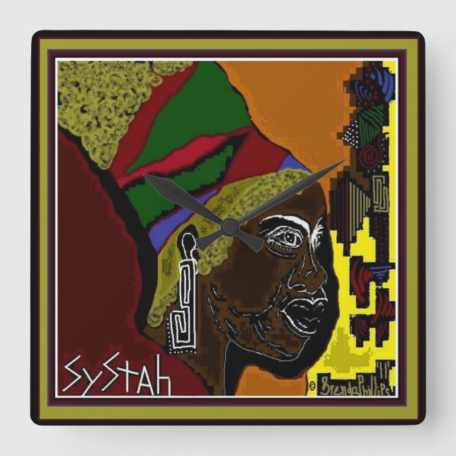 SYSTAH TIMECLOCK FYRKANTIG KLOCKA (Framsida)