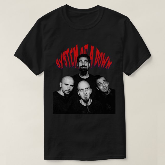 System av nedåt t shirt (Design framsida)