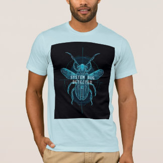 System Bug Detected Funny Cybernetic Tech T Shirt