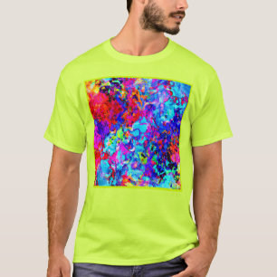 System för att fånga Färg i Abstrakt Mönster T Shirt