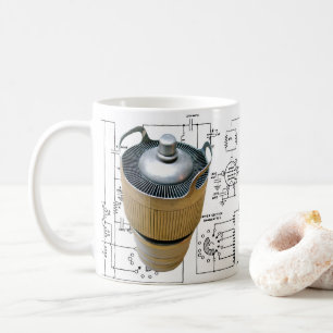 System för kabelrör för keramiskt överföringsrör kaffemugg