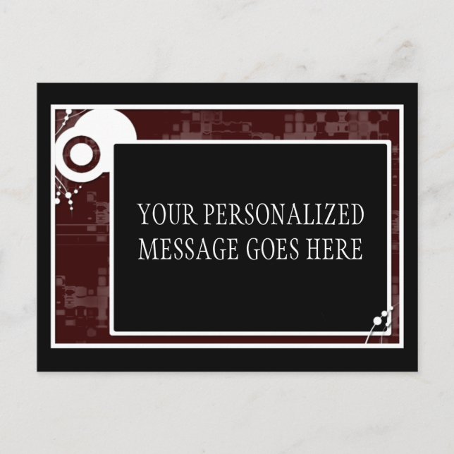 system för maronblock vykort (Framsida)