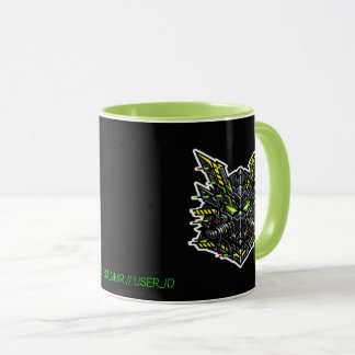 SYSTEM GMR Glitch Samurai Cyberpunk Mugg