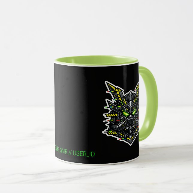 SYSTEM GMR Glitch Samurai Cyberpunk Mugg (Framsida höger)