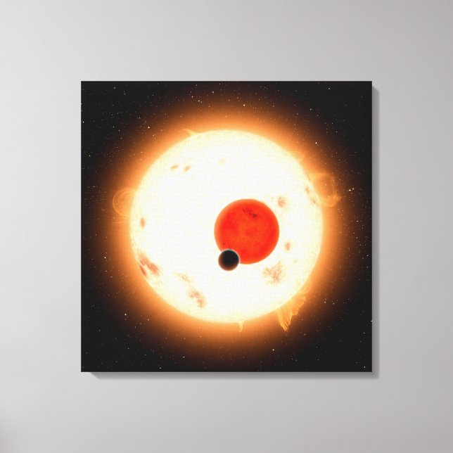 System Kepler-16. Canvastryck (Framsida)