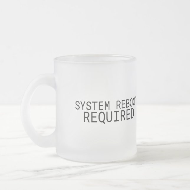 System Omstart Nödvändigt Minimalist  Frostad Glasmugg (Vänster)