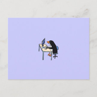 systemadministratör för penguin tux vykort