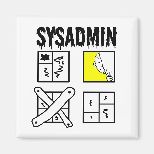 Systemadministratör - Systemadministratör Magnet (Framsidan)