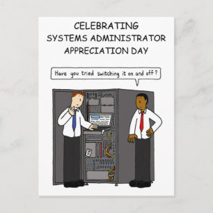 Systemadministratörens utvärderingsdag - juli vykort