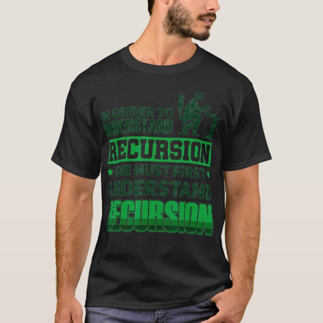 Systemadministratörsnätverksteknikens rekursion t shirt (Framsida)