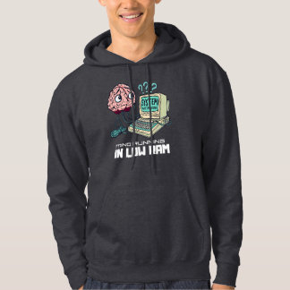 Systemet överanalyserar - Rolig Retrodesign Hoodie