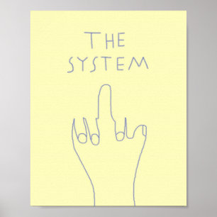 systemet teckning art poster