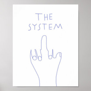 systemet teckning art poster