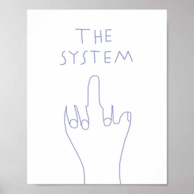 systemet teckning art poster (Framsidan)