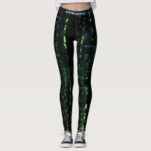 Systemfel Cyberpunk Code Matrix Leggings