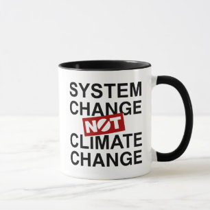 Systemförändring inte klimatförändringar mugg