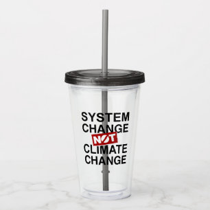 Systemförändring inte klimatförändringar take away mugg