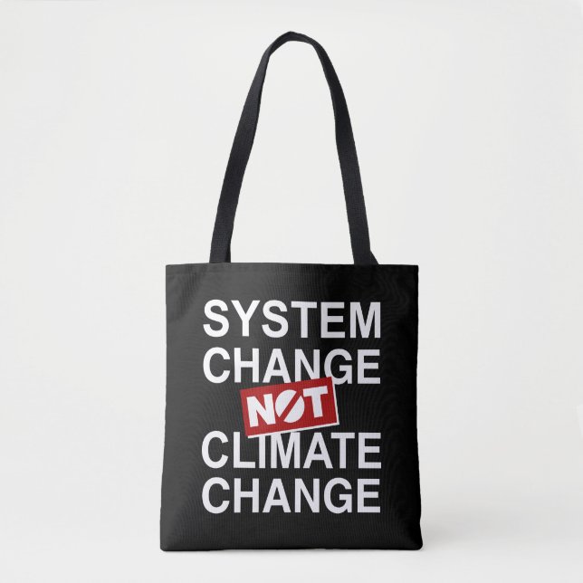 Systemförändring inte klimatförändringar tygkasse (Framsida)