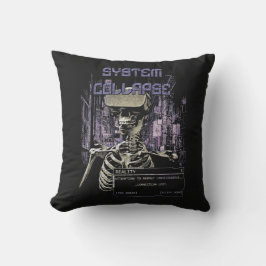 Systemkollaps - Techno-Dystopian Streetwear Kudde