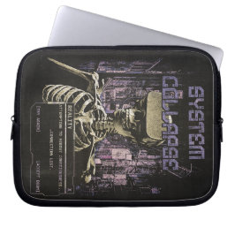 Systemkollaps - Techno-Dystopian Streetwear Laptop Fodral