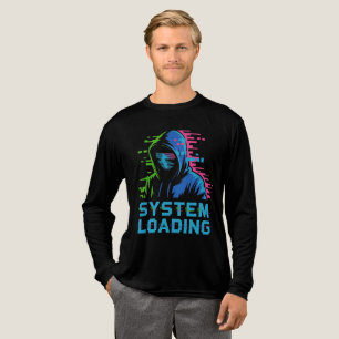 Systemladdning – Neon Glitch Cyber Hoodie Art T-sh T Shirt