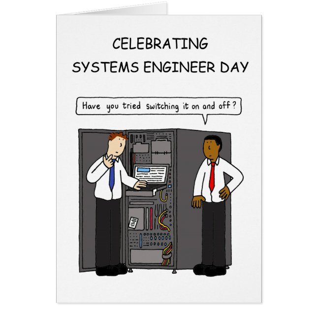 Systems Ingenjör Day, juli Hälsningskort (Framsidan)