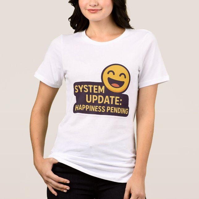 Systemuppdatering: Väntar på tur - Teknologi T Shirt (Framsida)