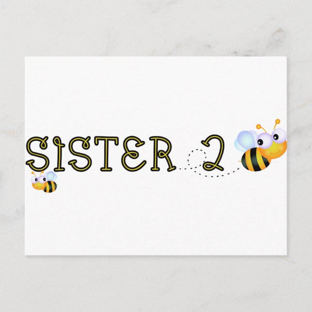 Syster 2 Bee Vykort (Framsida)
