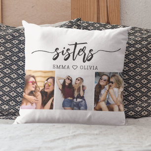 Syster 3 Fotokollage Keepsaké Gift Kudde