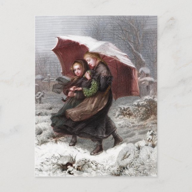 Syster är på vinter vykort (Framsida)