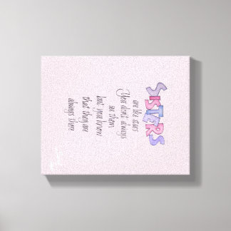 Syster är som Stars Canvas