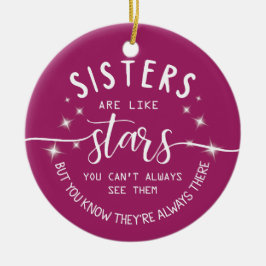 Syster är som stenar. julgransprydnad keramik